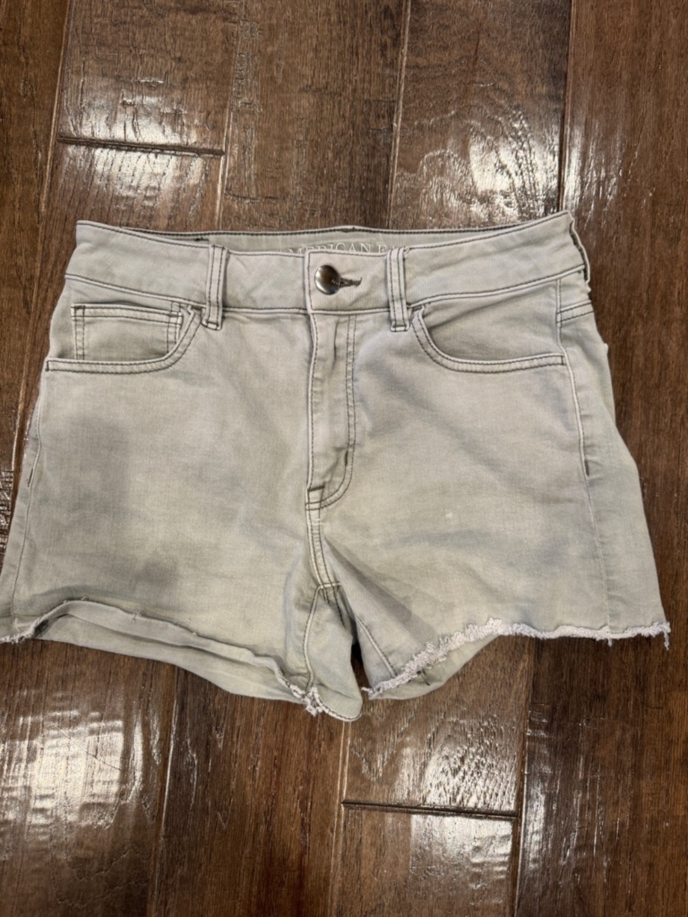 American Eagle Outfitters Light Gray Denim Jean Shorts